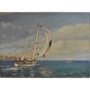 Terence Storey (bn 1923) Off the Needles