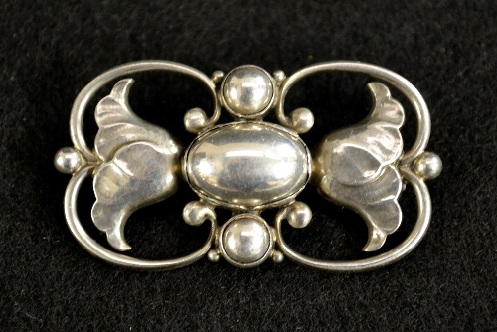 Georg Jenson - a sterling silver brooch
