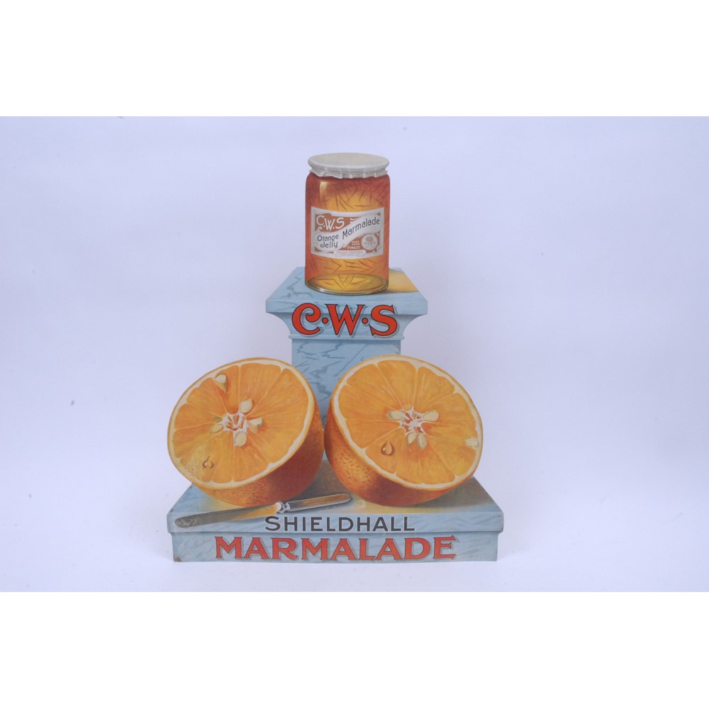 Co-operative Wholesale Society - an early 20th century cardboard three dimensional showcard