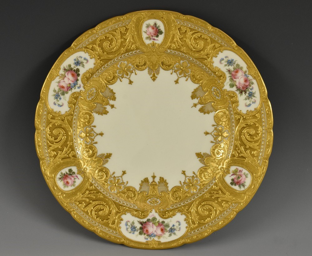 A fine Royal Crown Derby cabinet plate