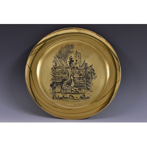 A Limited Edition 18ct gold ''The Pickwick Christmas 1976'' plate