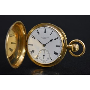 A gentleman's 18ct gold full hunter pocket watch