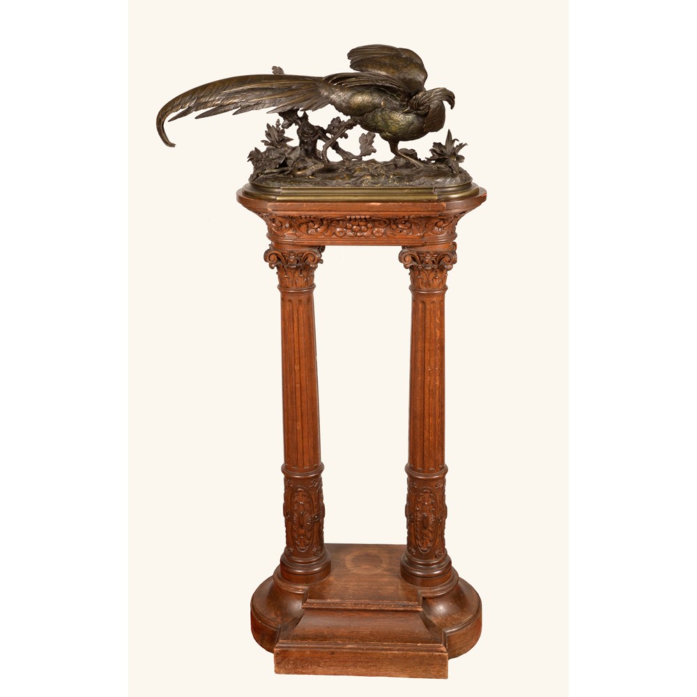 Jules Moignez, (1935 - 1894), a brown patinated bronze