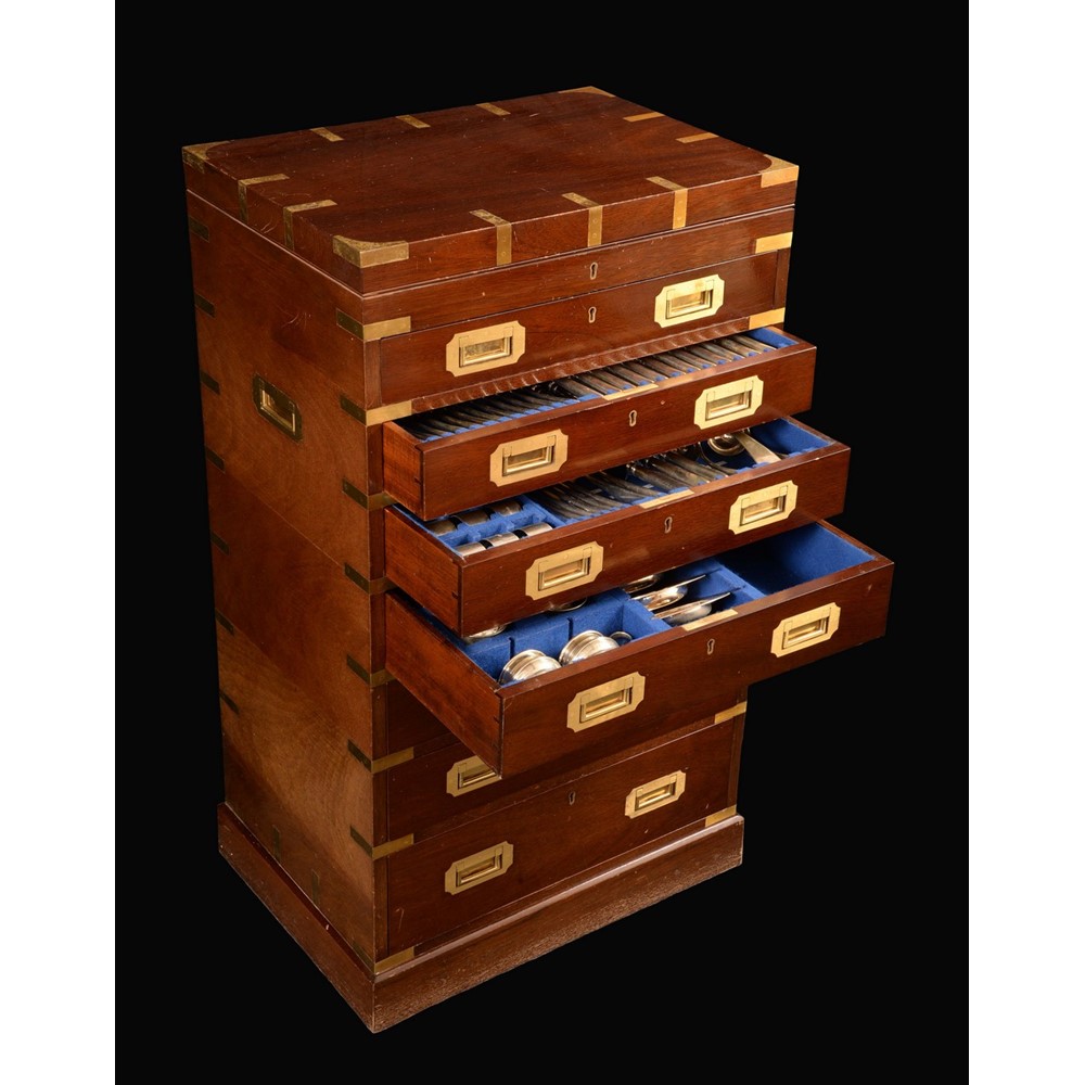 Garrard & Co - a comprehensive Elizabeth II silver Old English pattern canteen