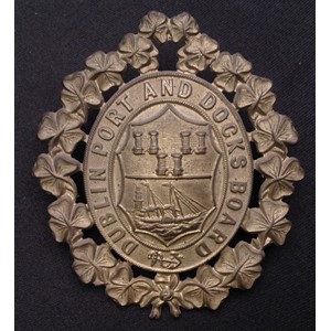Dublin Port and Docks Board Police Helmet plate