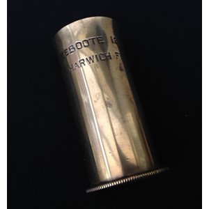 Brass Shot glass made from a WW1 German Flare Cartridge case