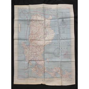 WW2 USAAF Silk Escape & Evasion map of Luzon