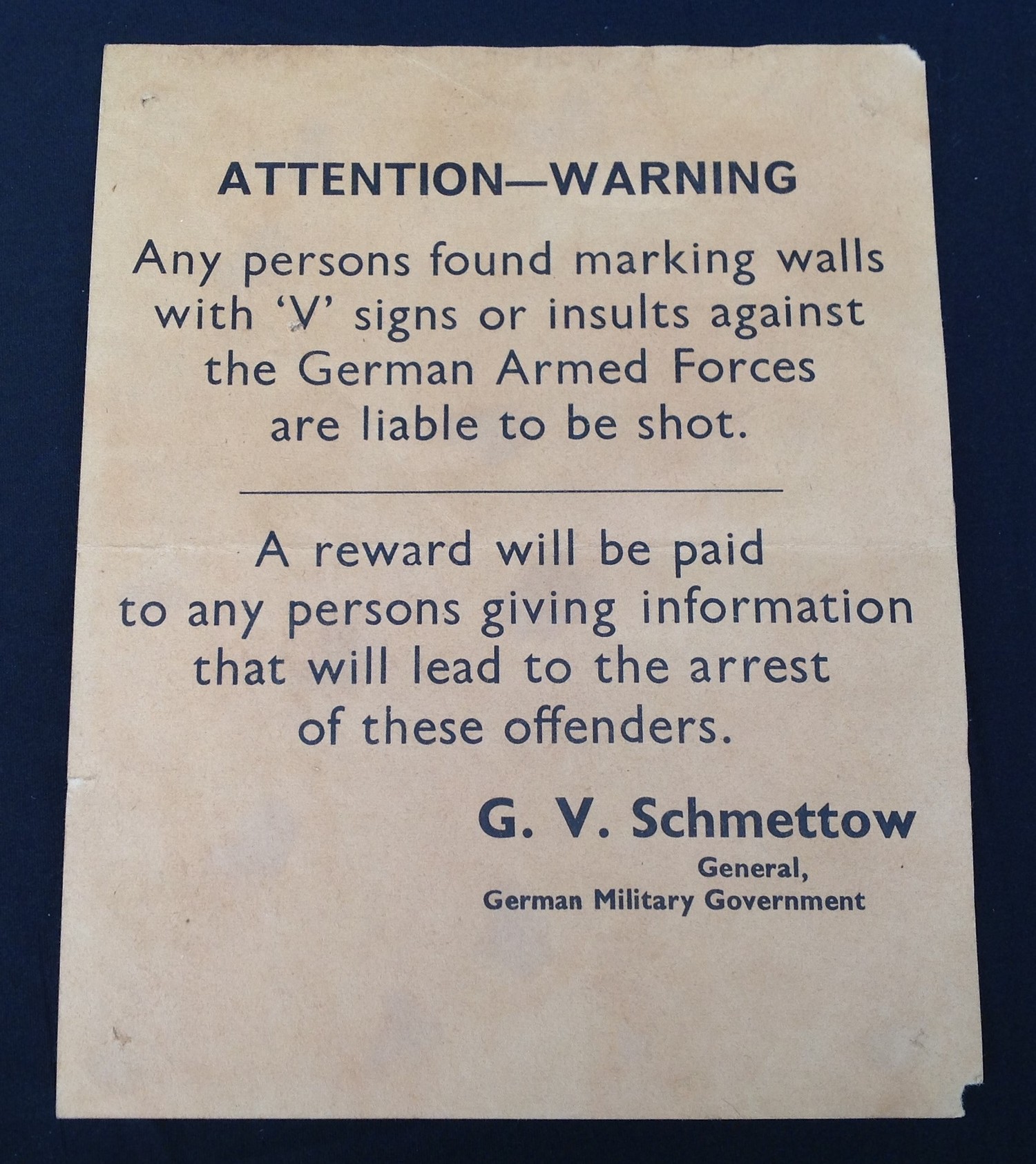 WW2 Channel Islands Occupation Poster