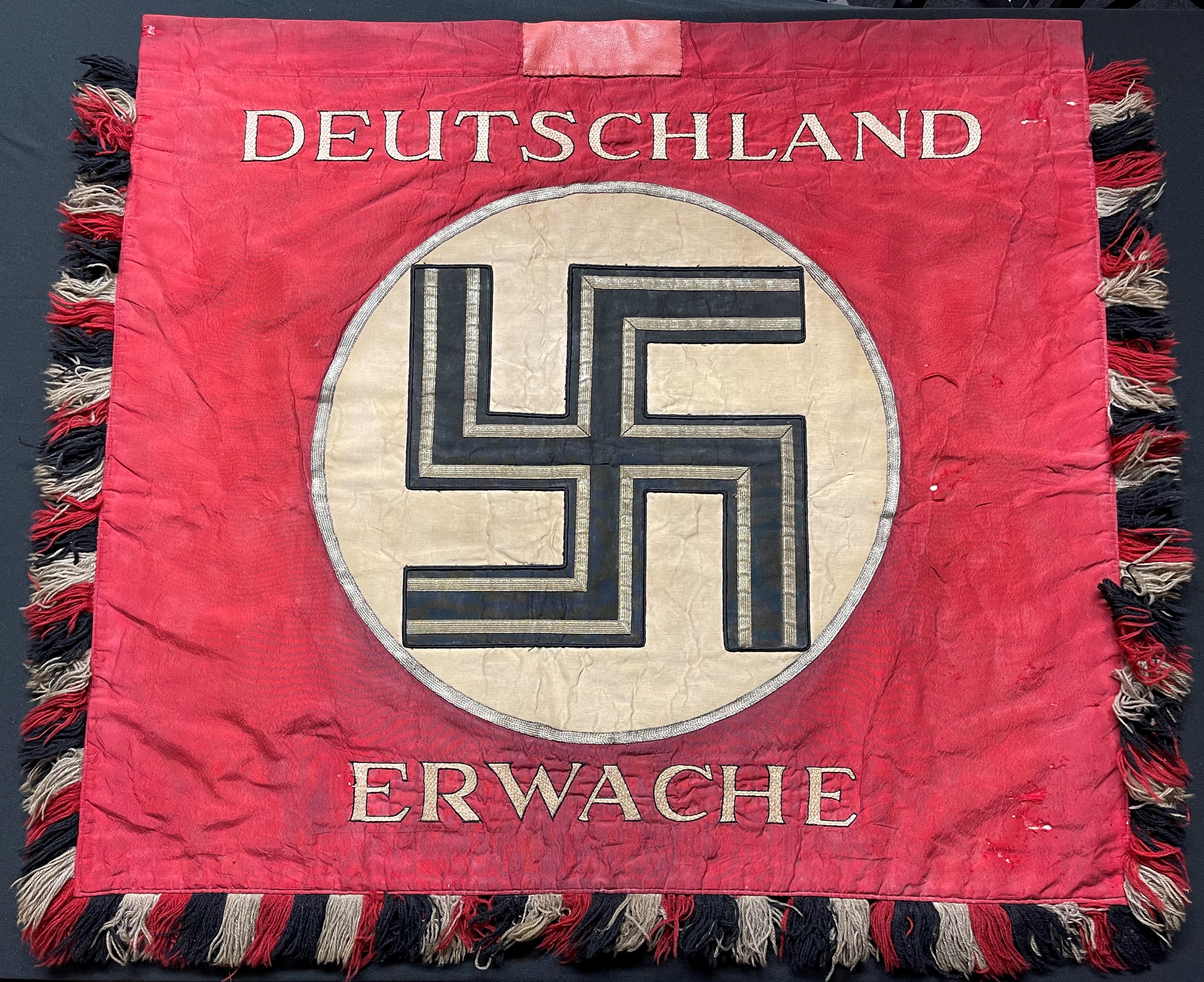WW2 Third Reich Deutschland Erwache Banner. 