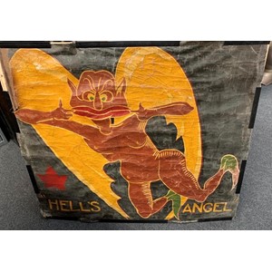 WW2 Royal Canadian Air Force Wellington Bomber Nose Art "Hells Angel".