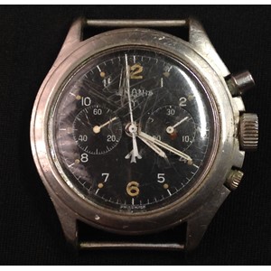 Post War 1970's British Military issue twin button Lemania Chronometer