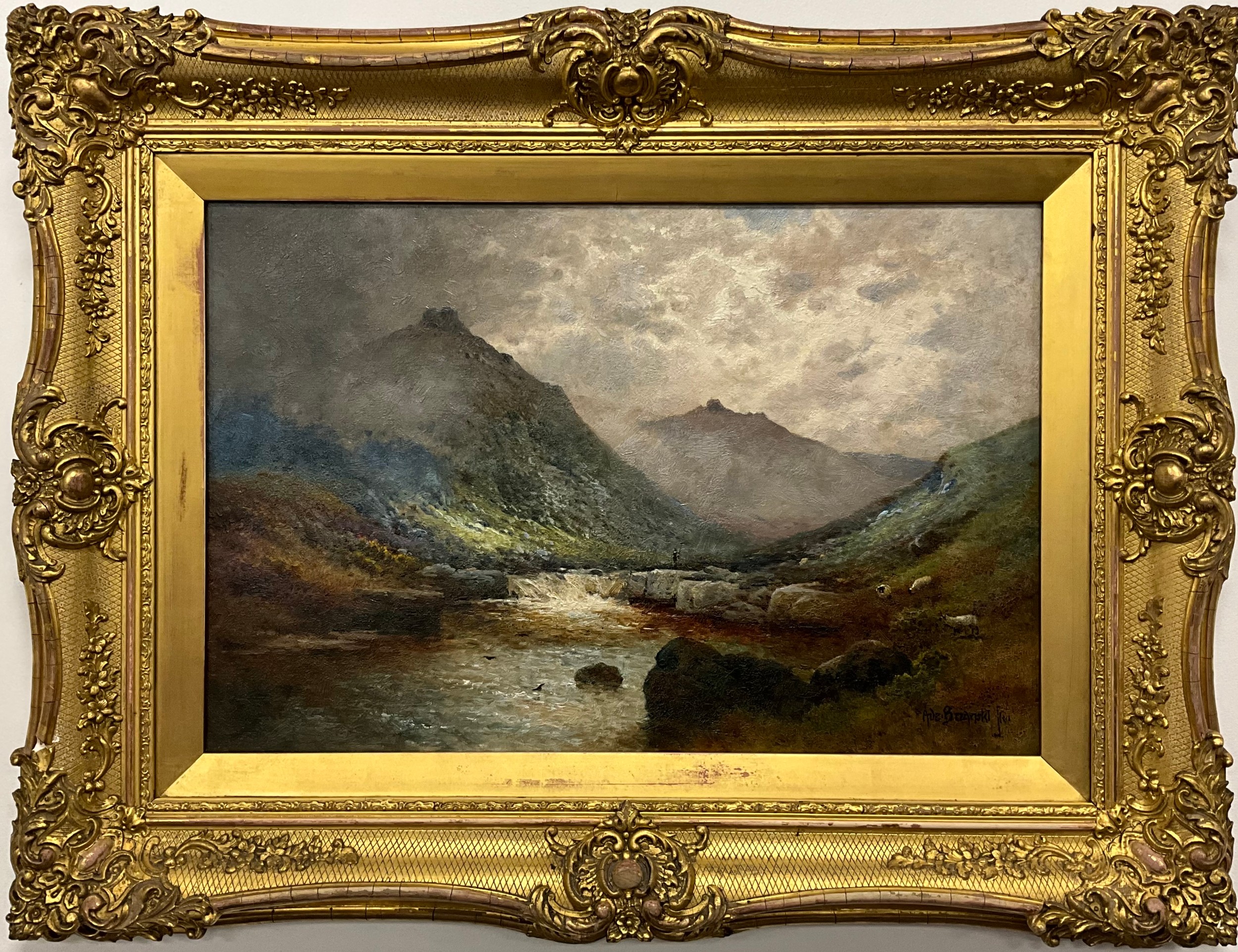 Alfred De Breanski Jr, (British, 1877-1957) After a Passing Shower signed, oil on canvas, 41.5cm x 61cm