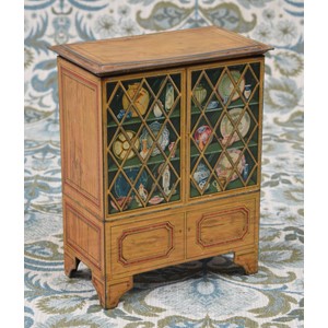 A Huntley & Palmers novelty biscuit tin in the form of a display cabinet