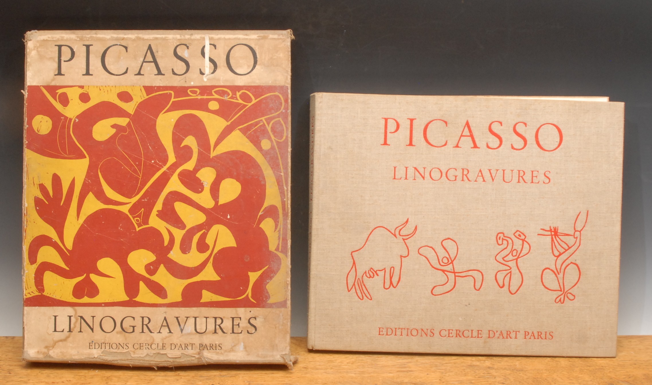 Picasso (Pablo) (1881 - 1973), Linogravures, introduction Wilhelm Boeck, Editions Cercle D'Art , Paris, 1962, with sleeve cover