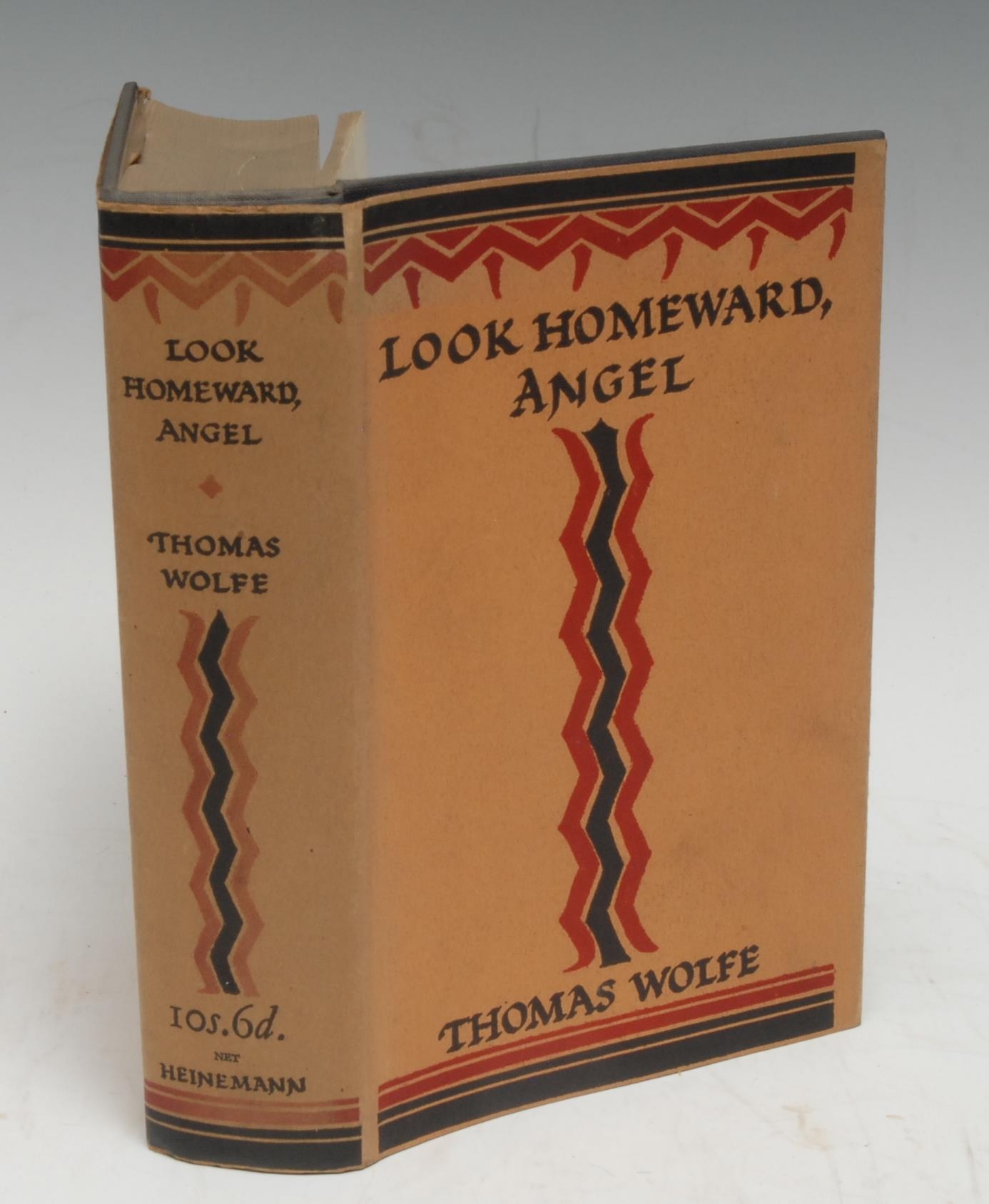 American Literature - Wolfe (Thomas), Look Homeward, Angel: A Story of the Buried Life, first edition, first impression, London: William Heinemann Ltd, 1930, original dustjacket over blue cloth, 8vo, [1]  Provenance: the Chandos-Pole family, removed from the Library of Radbourne Hall, Derbyshire.