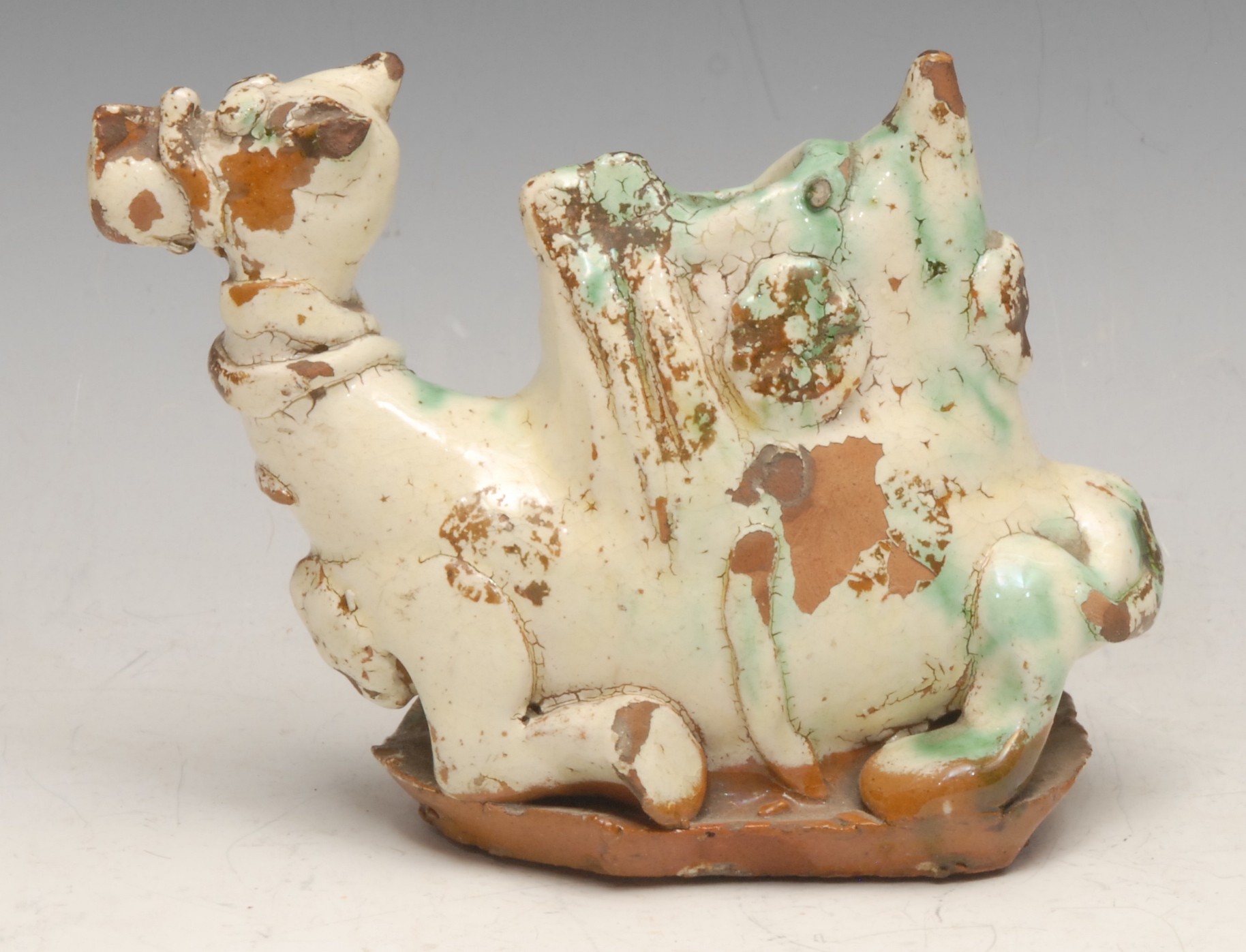 A 19th century Turkish Cannakale camel ewer, 11cm high