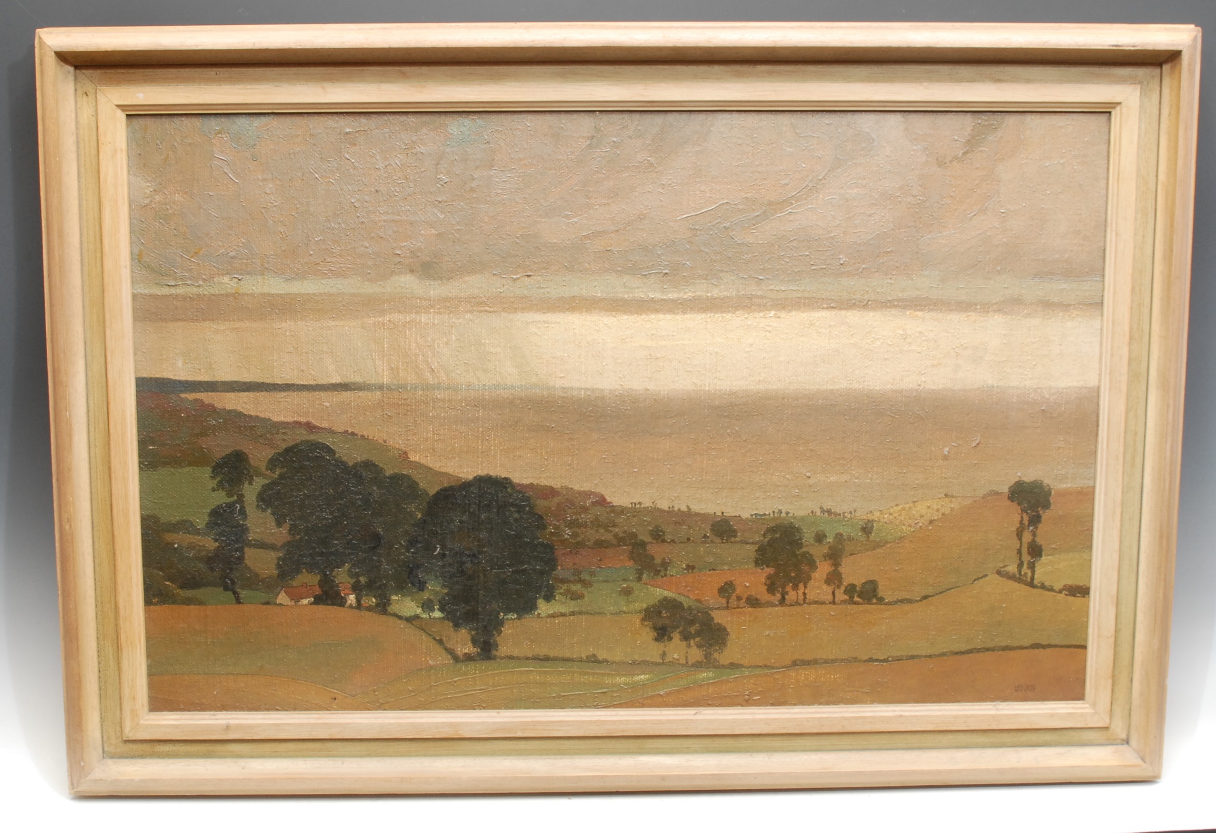 Edward Loxton Knight (1905-1993)  Bristol Channel  signed, oil on canvas, 47cm x 74cm