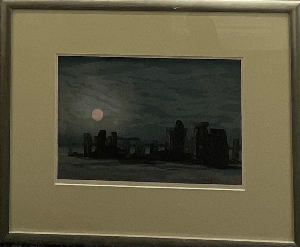 Yoshijiro Urushibara (1889 - 1953), Stonehenge,    colour woodcut, no.22, signed in pencil, 26.5cm x 29.5cm