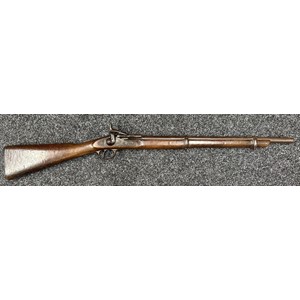 .577 Enfield Snider Conversion Artillery Carbine, lock marked with Crown VR along with Enfield 1858, no visible serial number. Working action. Barrel length 545mm. Overall length 1015mm. NOTE: Section 58 (2) No licence required in the UK. Provenance:  By Repute...   This rifle came from the old Nottingham Prison, which was demolished in 1900. My neighbour, Bill Swanwick, was allowed to play with this in his childhood (Bill was born in the 1930s, and lived on Goldsmith Street, where his father was a maker of surgical appliances). Bill and his friends used it when playing cowboys and  Indians outside in the street. One day he was brought back to the shop with the gun by the local policeman, who suggested to the father that it would be better if he didn't play with it outside again.