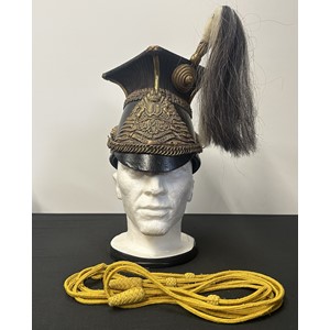 Edwardian 9th Lancers Others Ranks Lance Cap Czapka complete with helmet plate, chinscales, Plume and Cap Lines. Dated 1901.