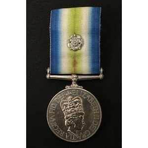 ERII South Atlantic Medal with Rosette to ribbon to Mem (M) 1 SF Hastings D162453K, HMS Invincible. Complete with original ribbon and pin.