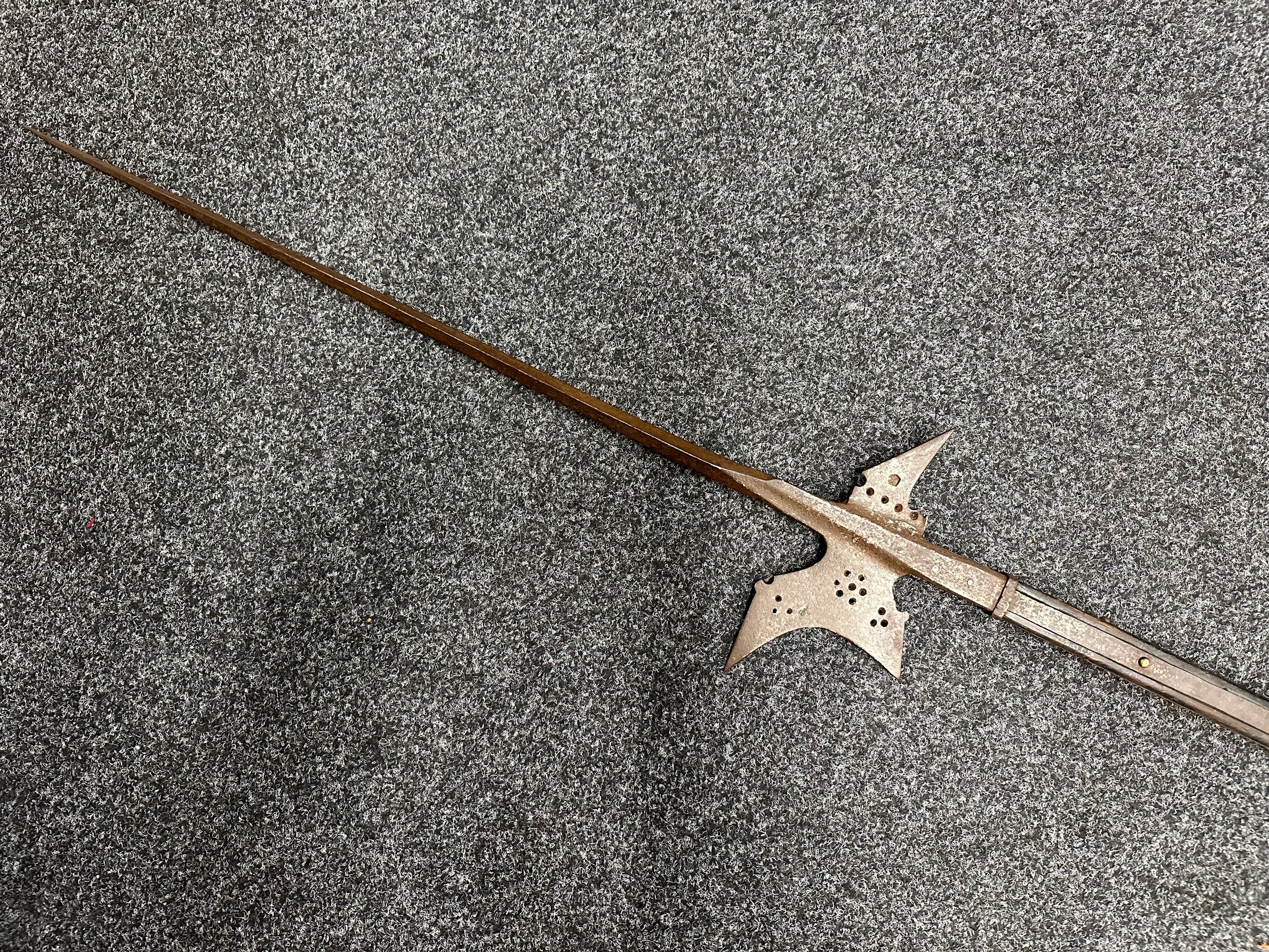 Styrian Halbard by Pankaz Taller. Foundry dates 1575 -1612. 8 foot 3 inch in length.