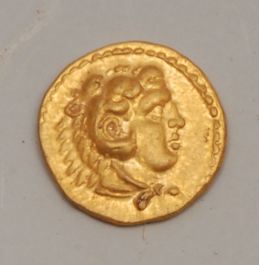 Coins - a Philip II gold quarter stater, Macedonia Mint  Provenance; Purchased from a Dublin auction