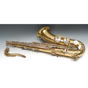 A Selmer tenor saxophone, US patent, serial number M101344, with Otto Link mouthpiece, Yamaha hard carry case
