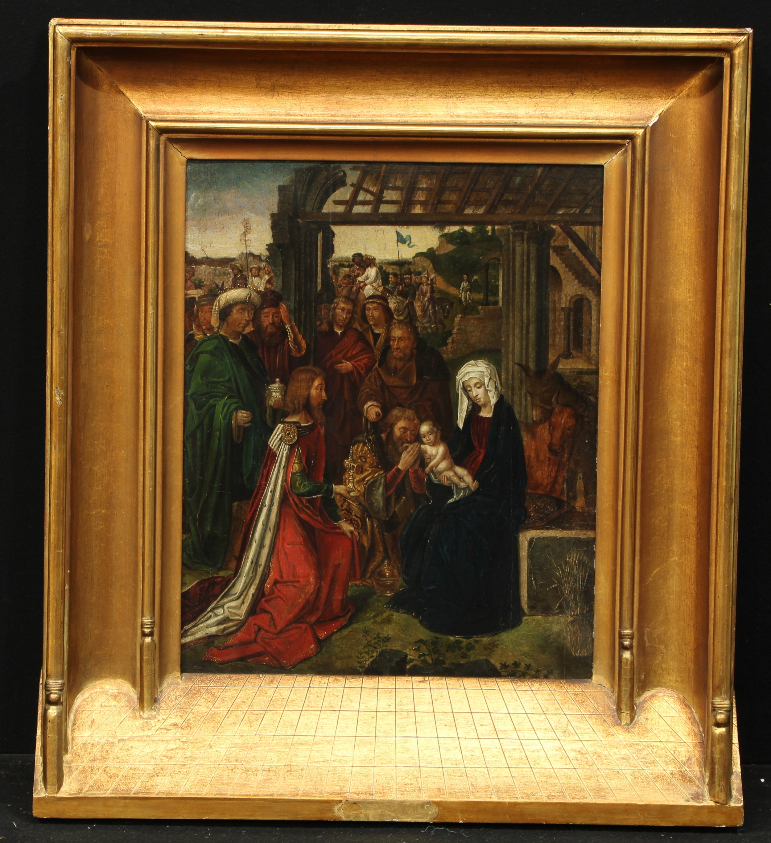 Florentine School. possibly 16th/17th century,  Adoration of the Magi, oil on panel, 60cm x 48cm