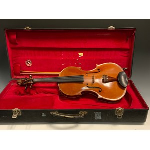 A Lawrence Cocker of Derby viola, dated 1969, single piece maple back, spruce front, conforming L Cocker bow en suite serial no 903571, cased  This item has been registered as exempt from the UK Ivory Act 2018  Ivory Declaration Submission reference: YHH2MTGT