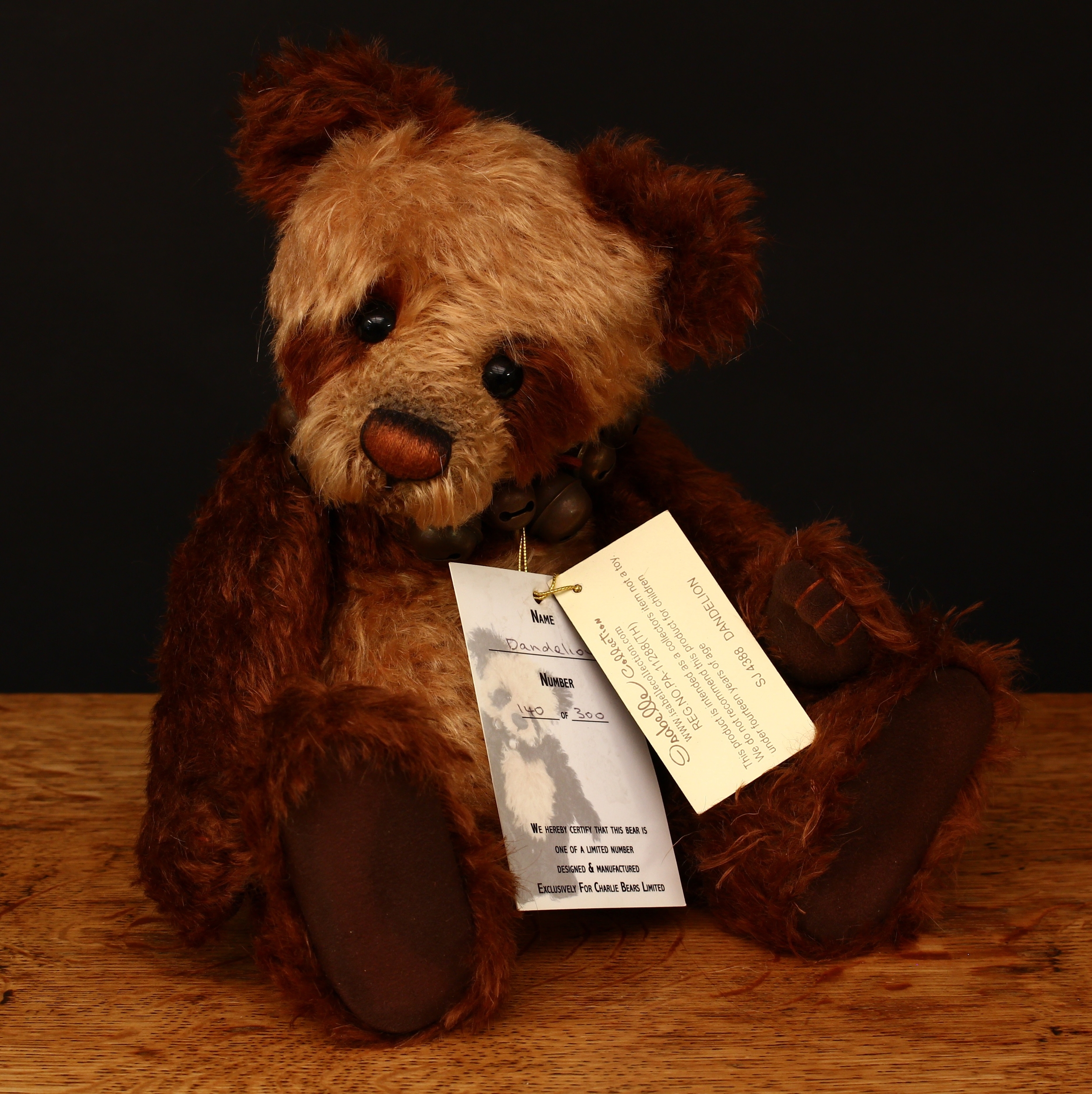 Charlie Bears/Isabelle Collection SJ4388 Dandellion Panda teddy bear, from the 2009 Isabelle Collection, 28cm high with tags, Limited Edition No.140 of 300