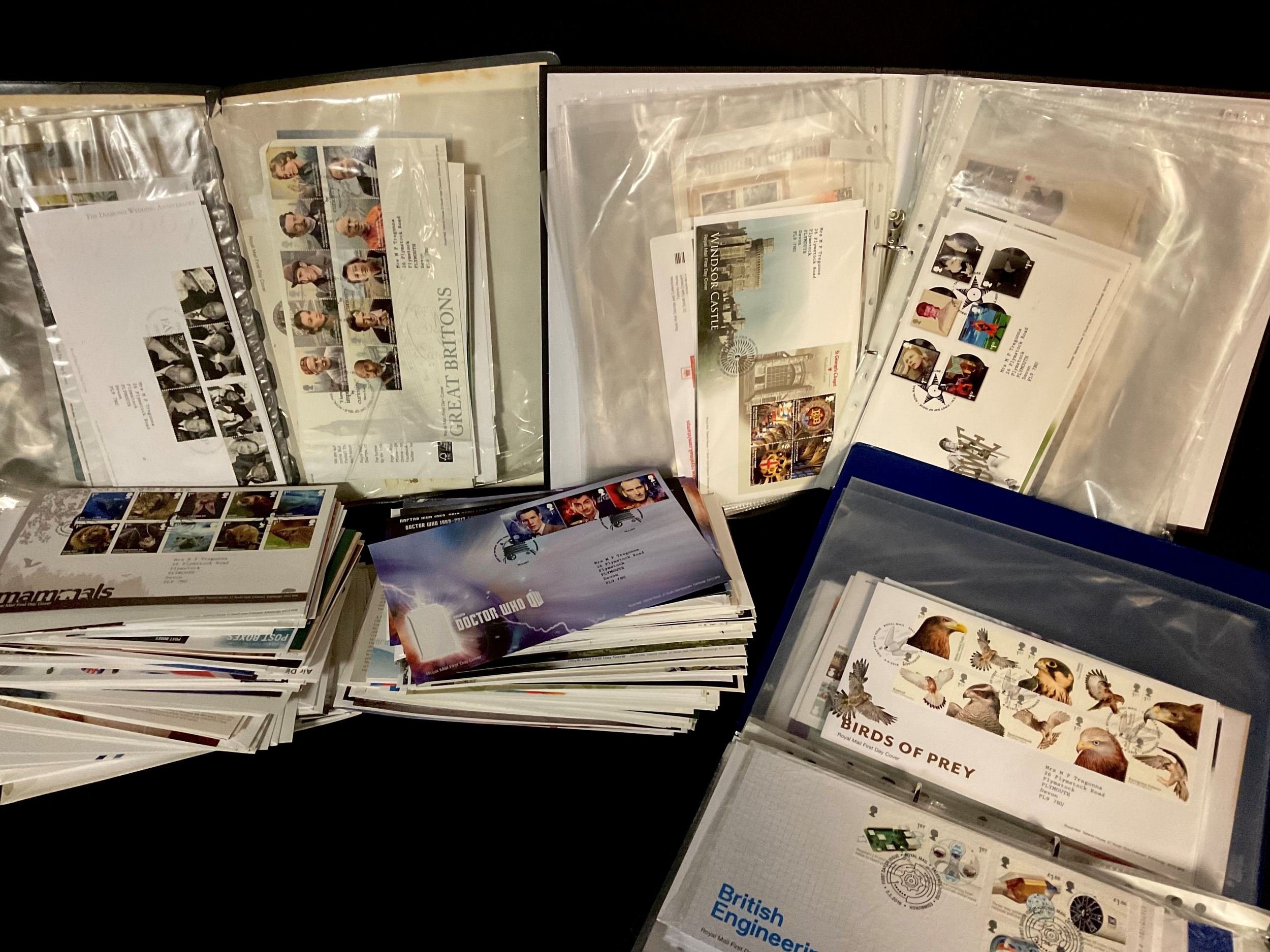 Stamps - QEII First Day Cover collection, a few hundred covers from 2007 - 2020, all nice typed addresses