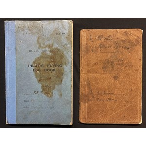 RAF Log Books to Pilot Officer Benson Railton Metcalf Freeman. RAF Log Books to a British RAF Officer who became a POW after being shot down over France in May 1940. He was later convicted of treason for becoming an Officer in the SS-Standarte “Kurt Eggers” propaganda unit in WW2 and he also worked alongside William Joyce “Lord Haw-Haw” on “Germany Calling”. Pilot Officer Benson Railton Metcalf Freeman AKA SS-Untersturmführer Benson Railton Metcalf Freeman. He also went by the alias P. Royston.   121 page Mi5, Mi9 & Air Ministry (RAF Special Investigations Branch) file on him can be found in The National Archives. This contains a wealth of first hand information from both witness statements and those made by Freeman himself under interrogation, many in great detail. His main statement is 15 pages long. He mentions John Amery on several occasions and he’s clear Freeman was close to many high ranking Nazis. The intelligence file reveals British intelligence had been aware of what Freeman was up to from early on and he was immediately placed on a black list where all his letters home were copied and forwarded to Mi9 and RAF SIB and reports were made on him from the camp through the ‘Most Secret Channels’. It is clear from very early on that they were gathering evidence to pursue a prosecution after the war. This file is a wealth of information and if you look closely at a signature in the file of Freeman, you will see it perfectly matches the writing of his name on the front of the Log Books.  Benson Railton Metcalf Freeman, born on 6 October 1903, began his military career as an officer cadet at RMA Sandhurst in 1922. Commissioned in 1924 as second lieutenant in the King's Own Royal Regiment. Developing an interest in flying, in 1926 and now a lieutenant he transferred to the RAF. He was posted as a flying officer to No.16 (Army Co-operation) Squadron at Old Sarum, near Salisbury on 22/08/1927. He later transferred to 26 Squadron at Catterick on 21/02/1929. This matches his Log Book and other sources.    In early 1931 he left the RAF to become a gentleman farmer in the quiet Gloucestershire village of Brockweir.  He was known to be ardently anti-communist and anti-Semitic. He joined the British Union of Fascists in 1937, and was a paid up member when war broke out in 1939 but, rather than risk being called up into the ranks, he rejoined the RAF and was posted to No. 24 (Communications) Squadron at Hendon as a transport pilot. There is a detailed report from his CO in the archive files. Freeman also goes into detail about his time here. On 22nd May 1940, Freeman was ordered to fly with his squadron from Croydon to Merville in France. Whilst flying back to the U.K his aircraft was hit by A/A fire over St Omer and and crash-landed near near Arques, resulting in him being captured by German soldiers. Whilst the RAF were sorting though his personal effects following his failure to return from Operations, his BUF ID card was found, which raised concerns internally and a file was opened. On 20th June, the Air Ministry wrote to the Provost Marshal - the chief of the RAF Police. The letter - marked "Secret and Personal" - states: "Amongst his kit we found the attached membership card of the British Union (of Fascists). He was a member of the Maidstone Branch. A copy of this card is in the archive file. Freeman was initially taken to Stalag IIa in Neu-Brandenburg. He was then transferred to Dulag-Luft near Frankfurt. Interestingly he was close to Squadron Leader Roger Bushell here (Mastermind of The Great Escape). There was one occasion where Squadron Leader Bushell even praised Freeman for his presence of mind in causing a distraction when the German guards nearly discovered an escape tunnel. There were however some officers Freeman didn’t get along with as they held strong pro communist views and they frequently clashed when he made his own views well known. This caused friction and mistrust in the camp and it seemed mutually beneficial if Freeman was to leave. Freemans pro Nazi stance and BUF membership was well known to the Camp Commandant Major Theodor Rumpel with whom he often met with and referred to him as a personal and great friend, and he made arrangements for Freeman to be able to leave the camp under a parole not to attempt to escape. He initially stayed on a farm belonging to the family of a German camp officer called Lt. Eberhard, who was an ardent Nazi, before he was taken to Berlin where he met Dr Fritz Hesse where they discussed how he could be useful to the Nazi cause. Later he was recruited by the German Radio Corporation and took part in the 'Germany Calling' programme. The main presenter of this propaganda was William Joyce (Lord Haw-Haw). Freeman shared an office with another convicted British traitor, Norman Baillie-Stewart. Freemans job was to write scripts for Joyces program but also worked on one of his own. At the radio station Freeman, now using the name "P. Royston", presented a weekly programme called JAZZ Cracks, an odd mix of jazz and "wisecracks", which his former boss in Berlin described as being "anti-Jewish, and anti-Bolshevik, and criticisms of the British Government." Throughout this time he resided in Berlin and was paid a salary of 200 Marks per week. In September 1944, whilst at a social event in Berlin, he had a chance meeting with Gunter d’Alquen, chief editor of the weekly Das Schwarze Korps, the official newspaper of the Schutzstaffel, and commander of the SS-Standarte Kurt Eggers. Taking a liking to Freeman and having joint views on the likelihood of the German defeat in the East, d’Alquen offered him a commission in the “Kurt Eggers Regiment”. Freeman joined the Waffen-SS in October 1944, where he made a declaration that he was “an Englishman of Aryan descent and have never, neither now nor previously, been a member of a free masons lodge nor any other secret society.” He was not required to command troops, but to vet propaganda material. In April 1945, as his office was being evacuated from Berlin, he was given the opportunity to fly an aircraft to Switzerland, but refused to abandon his SS comrades: 'I thanked them very much but said I would stay with them until the last day and what I had done was for the best and if certain people thought I was a traitor, I had much the same opinion of them!' Freeman gives an extremely vivid and detailed account on his final days with the Waffen-SS in the files which includes him personally flying a Fieseler Storch out of Potsdam to a Bavaria with SS officers including Gunter d’Alquen as the Soviets approached. Their plan initially was to approach the Americans and British with the hope of fighting alongside them against the Soviets. Since 1944, Mi5 had a "British Renegades Warning List" in operation, alerting Allied (SHAEF) forces in Europe to the traitors to look out for. Freeman - still using the name Royston - was eventually apprehended on May 9th when he surrendered to US forces near Lenggries in south-eastern Germany. He was brought bank to the UK where he was immediately arrested by the intelligence services. He was still hopeful that he would be able to fight against the Soviets. "The SS," he told his Mi5 interrogators, "has always been pro-English and anti-communist." His belief in the SS postwar remained absolute. He added that had he known earlier "what a sincere body, entirely pro-English" they were, he'd have joined the Waffen SS earlier”. He also offered to return to Germany in an effort to contact "the leaders of this organisation which has now gone underground" so that they could assist in what he predicted would be an inevitable war between Britain "and the Russians whose aim is to control Europe". He also said "the war would have ended long ago if Churchill, certain other leaders in this country and the Jewish financiers had been willing to fight the Bolshevik menace along with Germany". He was court-martialed at RAF Uxbridge in September 1945. He was charged under section 4(5) of the Air Force Act with voluntarily aiding the enemy whilst a prisoner-of-war and, under section 40, with accepting a salary from the enemy whilst a prisoner-of-war. He was found guilty on three out of four charges, including serving in the Waffen SS, working for the Germans and accepting money from them. He was very lucky as he initially faced the Death Sentence as reported by the Daily Mirror at the start of of trial in 1945. Freeman could have been sentenced to death for both of the first two charges, but instead was sentenced to 10 years of penal servitude and cashiered (lost his rank and dismissed from the RAF). This was an extremely lenient sentence for a traitor. Freeman was a British officer who'd not only broadcast Nazi propaganda (the crime which had cost Lord Haw-Haw his life) but had also joined the SS. You would have thought Freeman would have been relieved at not receiving the death sentence but he told his lawyer his sentence showed how "rotten" Britain was. "The Germans would have had the honesty to shoot me." In April 1947, he wrote from Wormwood Scrubs jail complaining he'd been "been imprisoned in the State's criminal establishments and my wife has been left to her own resources". Despite numerous appeals by his wife and friends to have his sentence commuted, it is believed that he served his full term in Leyhill Prison, Falfield, Gloucestershire. If he served his full sentence, he'd have been in his early 50s when he was released in 1955. But it is as if he just disappeared into thin air. His wife died in Ireland in the early 1970's.