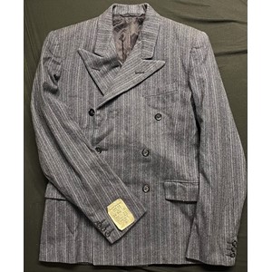 Post War British Servicemans Demob Suit Double Breasted Jacket, unissued condition and still with all labels affixed. Size 36 chest.