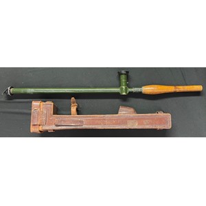 WW1 British Trench Periscope No.25 complete in leather carrier. Maker marked "AJ Beck Ltd" and dated 1918.