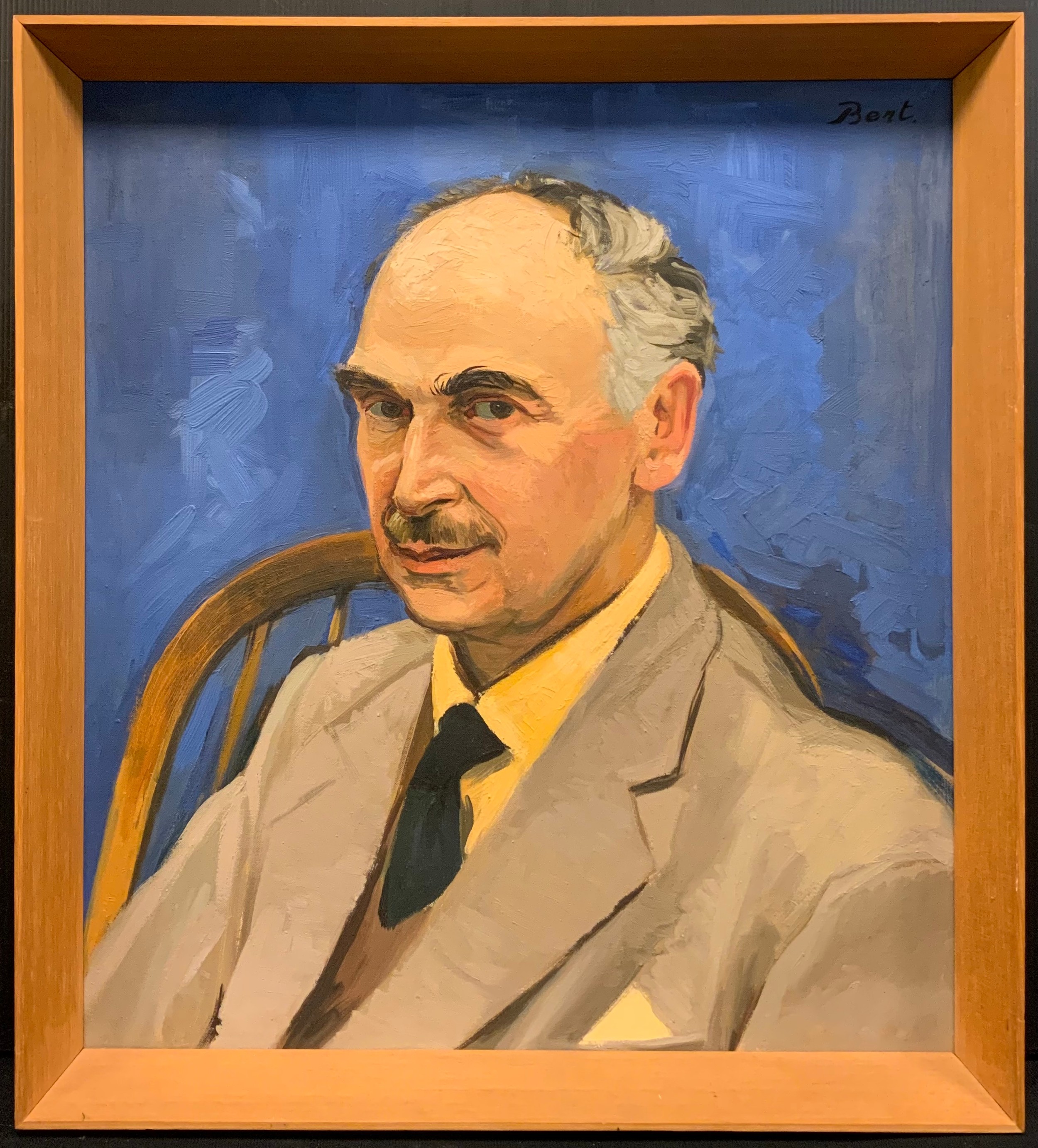 Bert Broomhead, Portrait of a gentleman, signed, oil on canvas, 51cm x 46cm.