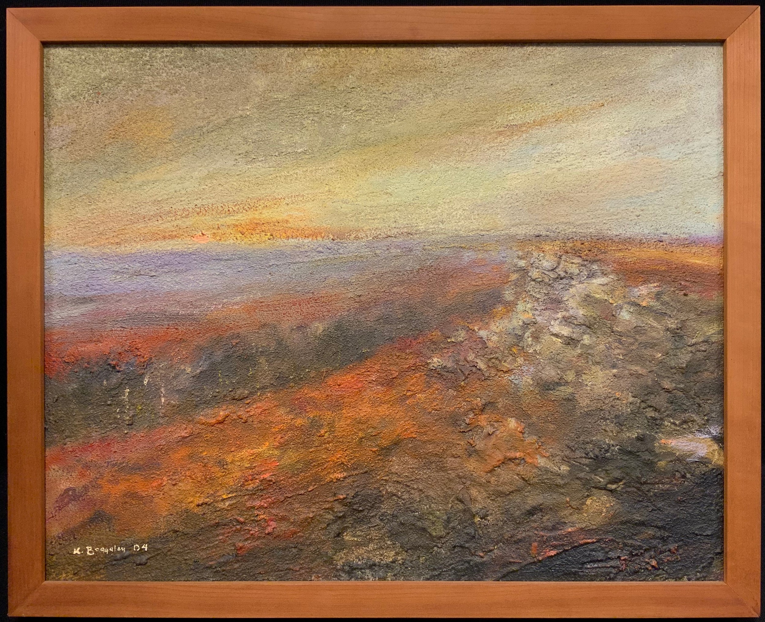 Kristan Baggaley  Winter Sunset, Stanage Edge 39.5cm x 50cm
