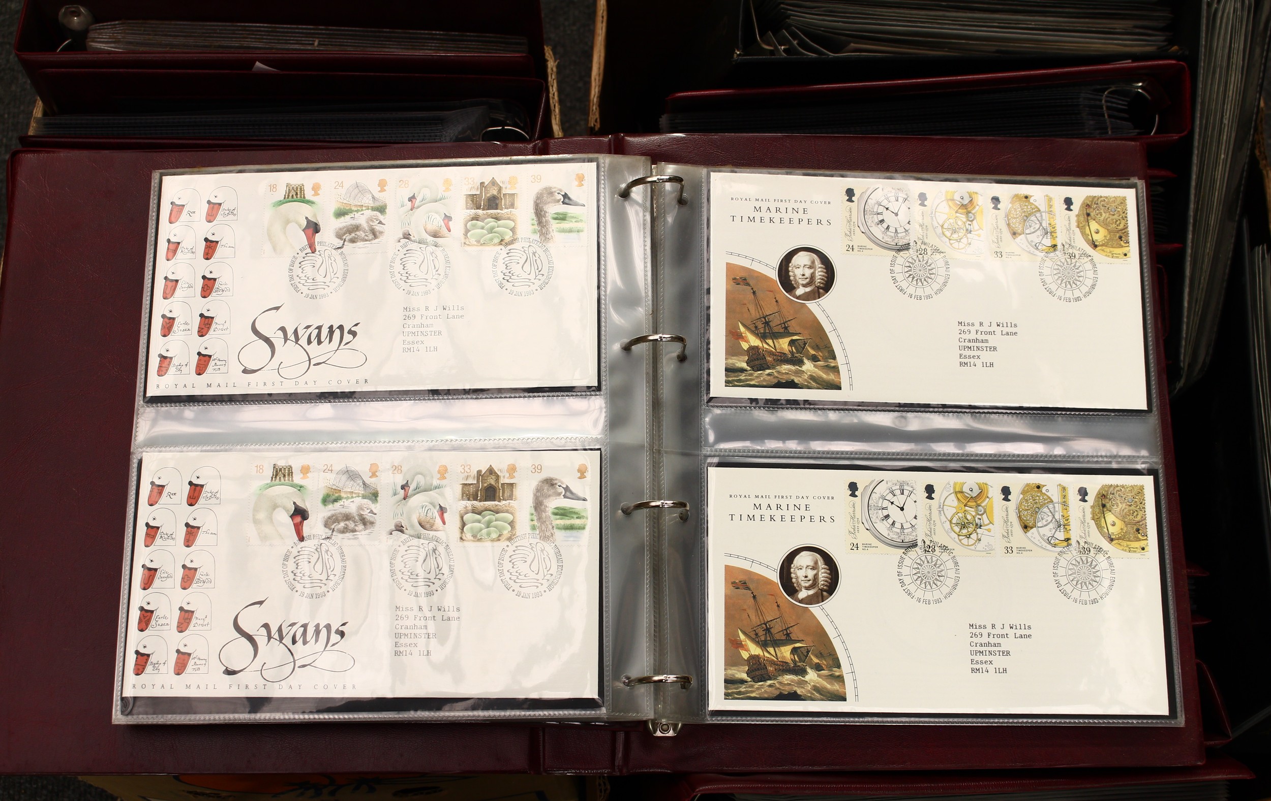 Stamps - huge GB FDC and presentation pack collection, 1969 - 2014, housed in twenty Royal Mail albums, appears complete (3 Thames) F/V over £400, includes a few German (GB) p/pks, Harrison - Sims items