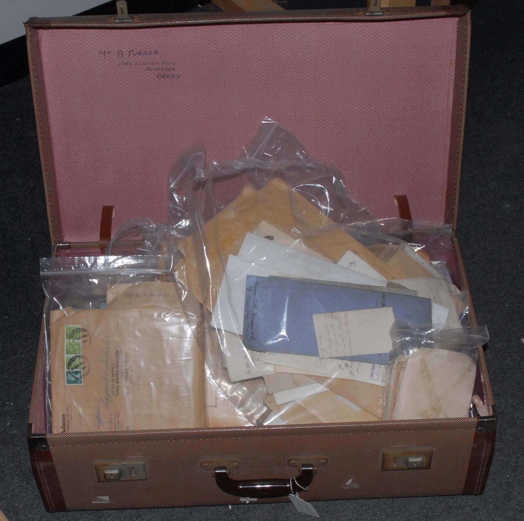 Local Interest - The Nightingale Family and Lea Hurst, Derbyshire & Lead Mining - an extensive collection of deeds, indentures, accounts, abstracts, settlements, receipts and other material, mainly relating to the Nightingale family’s Lea Hurst estate, some going back to Peter Nightingale of Lea late 18th century (including an assessments of the encumbrances on the estate 1889 including one of £20,000 to yield £2,000 p. a. to Florence Nightingale), also to lead mining and canal interests at Lea and Cromford, mainly 19th and early 20th centuries, including lease of the Bridge Inn, Duffield Bridge 1911 with other papers relating to Duffield, maps relating to proposed sale of land from Kedleston estate 1930, and of Stanedge and Hallam Moors by the Duke of Norfolk, 1897, various papers relating to conveyances and inheritances in Lea village, deeds and copies of deeds relating to lead mining interests of the Allsop, Wass & Nightingale families, others relating to the sale of land at Lea and Cromford to the Midland Railway, correspondence to and from James Smith & Sons, Darley Dale Nurseries, 1930, and a considerable amount of legal documents relating to the conveyance of Lea Hurst land to the Matlock, Belper and Ilkeston water undertakings, late 19th/early 20th centuries, (qty); Apprentice indentures, not all local in origin: a quantity of mainly vellum apprentice indentures covering the years 1807-1925, including the trades of blacksmith, bricklayer, cabinet maker, carpenter, joiner and builder, collier, cordwainer, frame-smith, glover, horse handler, iron moulder, lighterman, pattern-maker (to Matthew Kirtley, Midland Railway at Derby), shoemaker, skinner, wagon riveter (for the Great Western Railway at Swindon) and wheelwright. Also, the apprenticeship indenture of Richard Waite (1845-1925) to Henry Isaac Stevens of Derby, 1866 (21), [suitcase, collection]