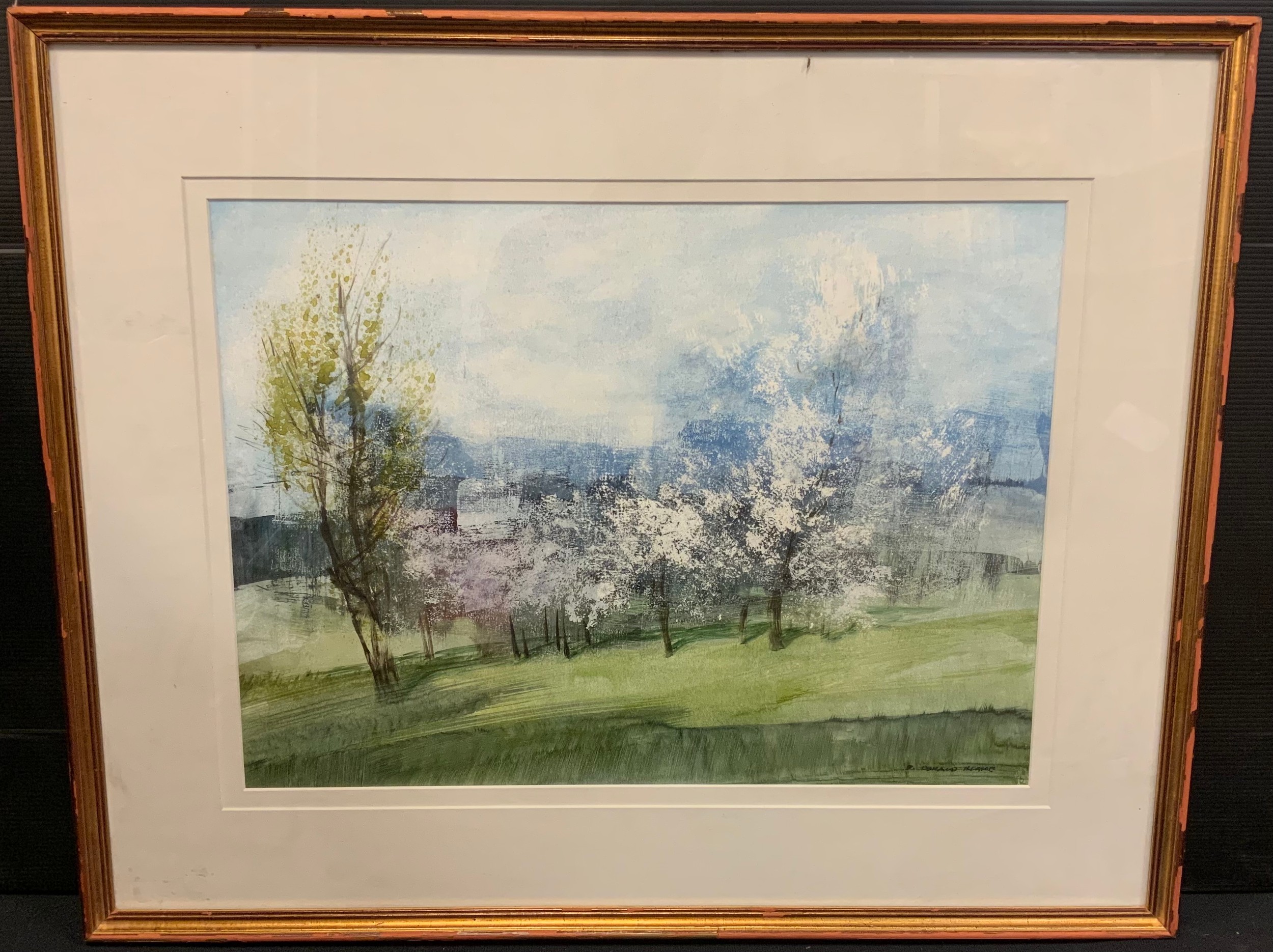 Frederick Donald Blake (1908 - 1997) A Spring Day signed, titled in pencil to verso, watercolour, 34cm x 47cm