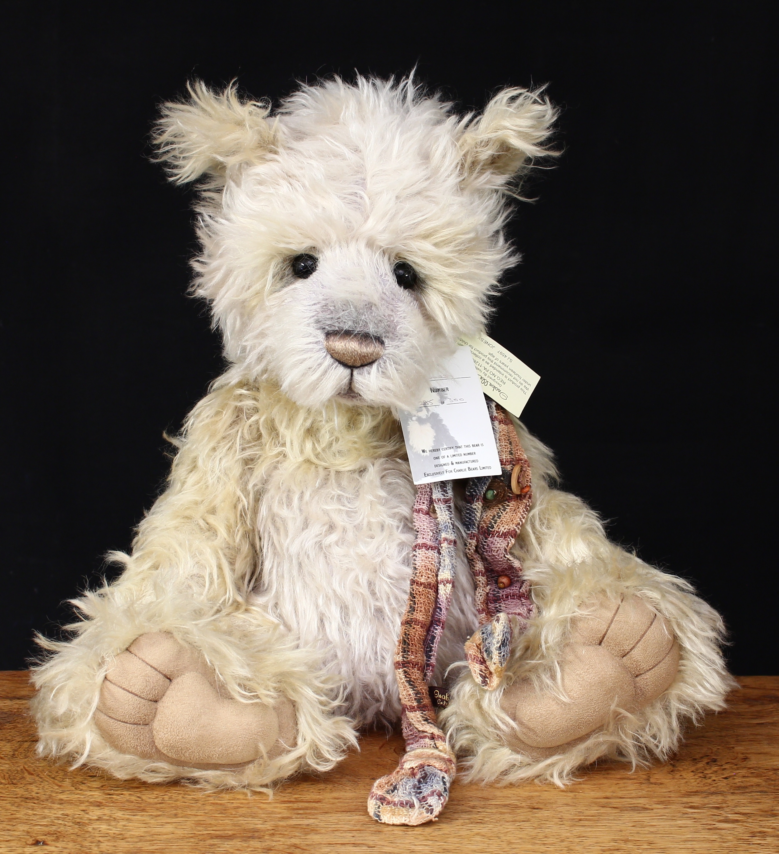 Charlie Bears/Isabelle Collection SJ4597 Jonesy Panda teddy bear, from the 2010 Isabelle Collection, 54cm high with tags, Limited Edition No.285 of 300