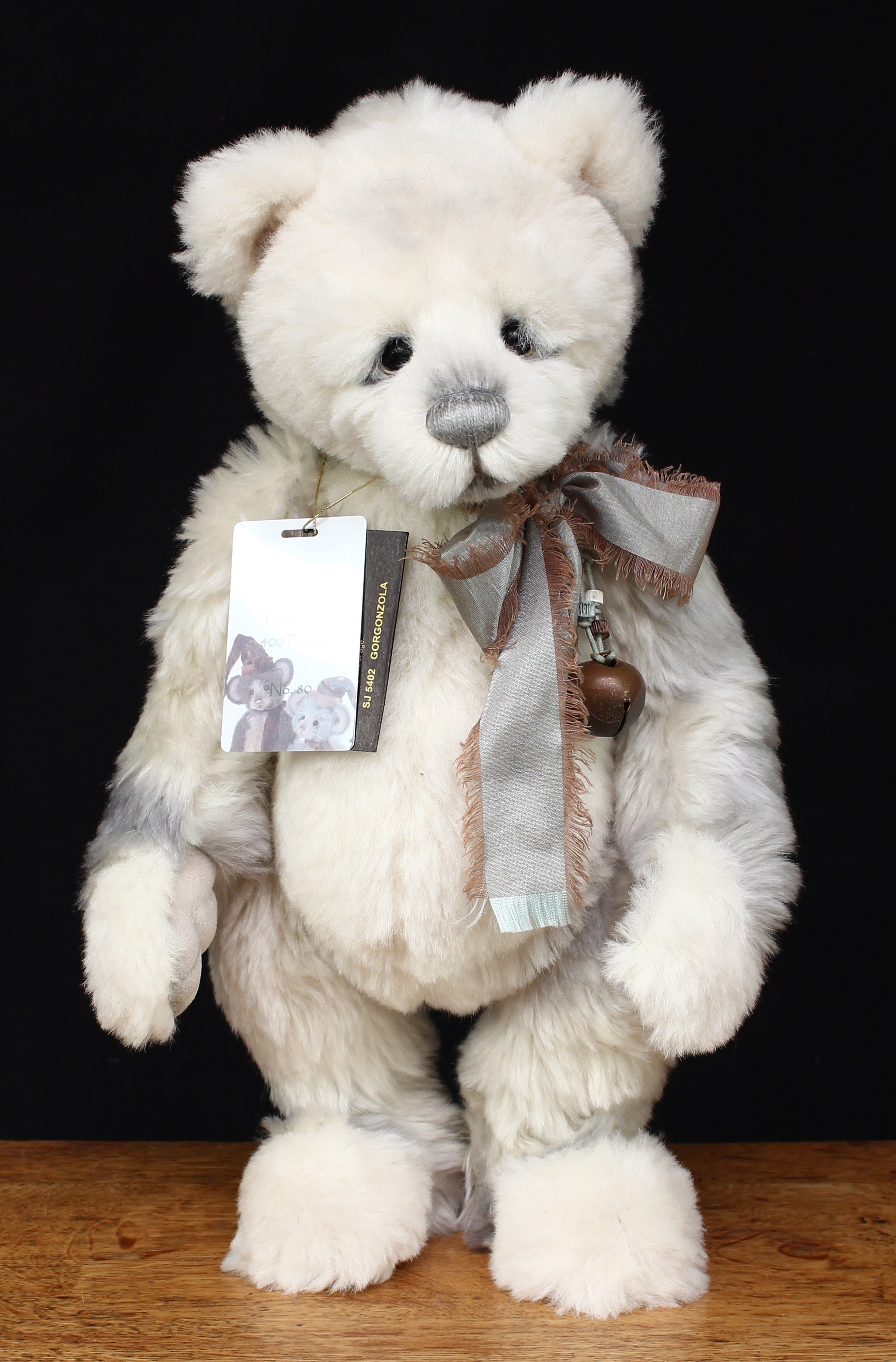 Charlie Bears/Isabelle Collection SJ5402 Gorgonzola teddy bear, from the 2016 Isabelle Collection, 41cm high with tags, Limited Edition No.80 of 400