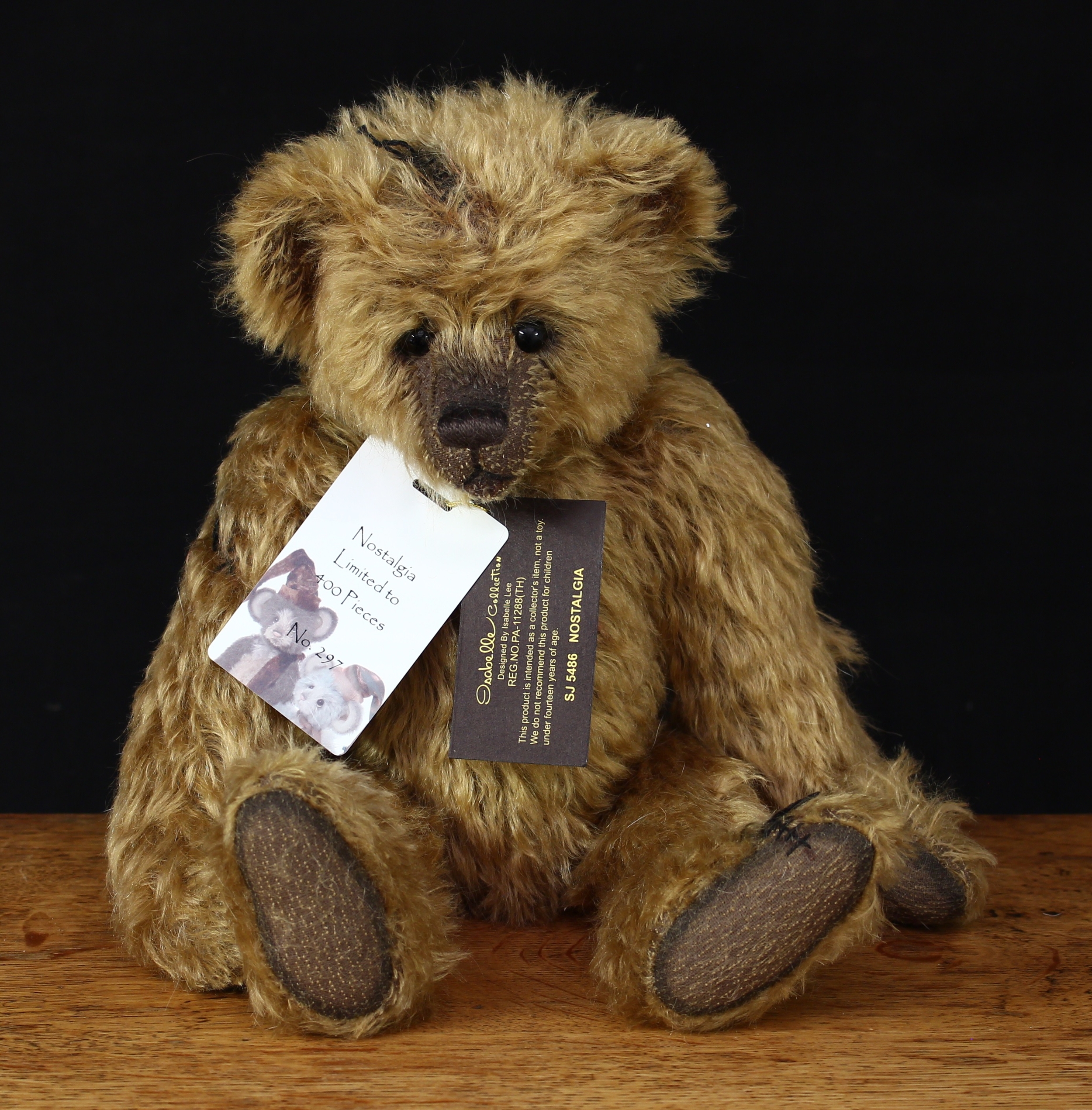 Charlie Bears/Isabelle Collection SJ5486 Nostalgia teddy bear, from the 2016 Isabelle Collection, 39cm high with tags, Limited Edition No.297 of 400