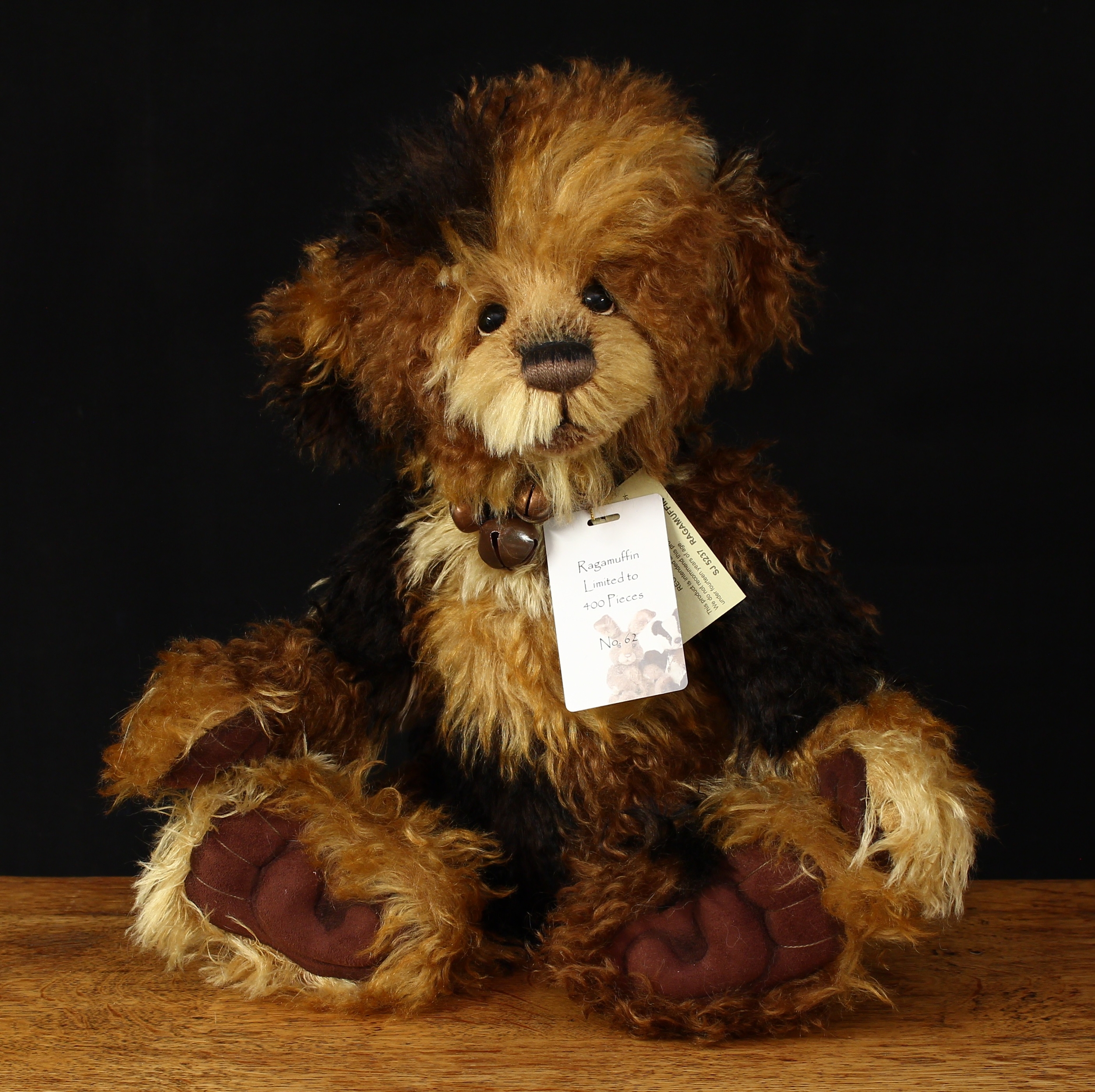 Charlie Bears/Isabelle Collection SJ5237 Ragamuffin teddy bear, from the 2013 Isabelle Collection, 48cm high with tags, Limited Edition No.62 of 400