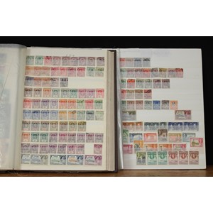 Stamps - Bri-tish Empire collection on pages and stockbook 'CG', QV - 1960's, including RSW, 1935 Jubilee, many sets and h/v's, mint and used