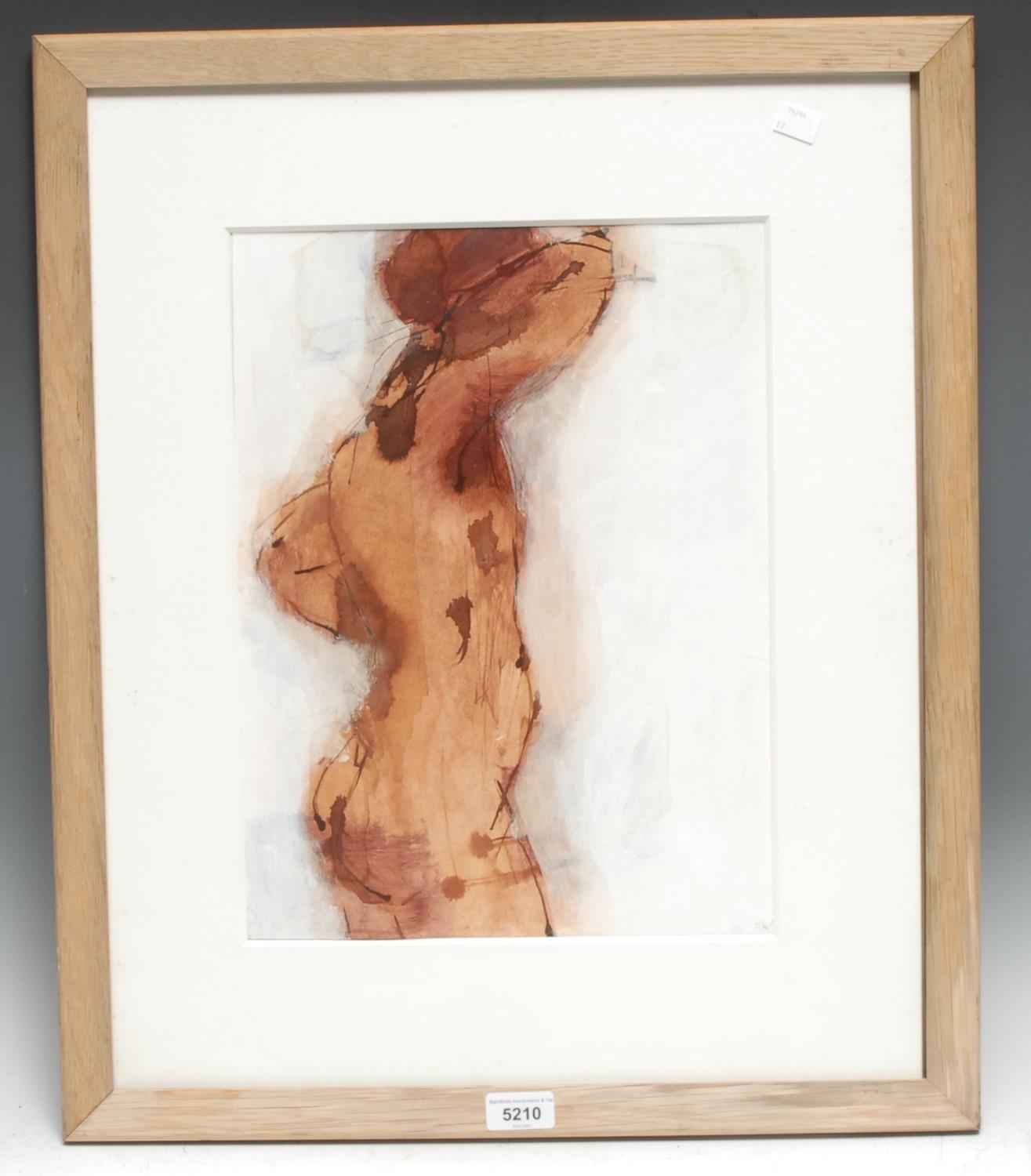 Ges Wilson  Nude watercolour, 28.5cm x 39cm