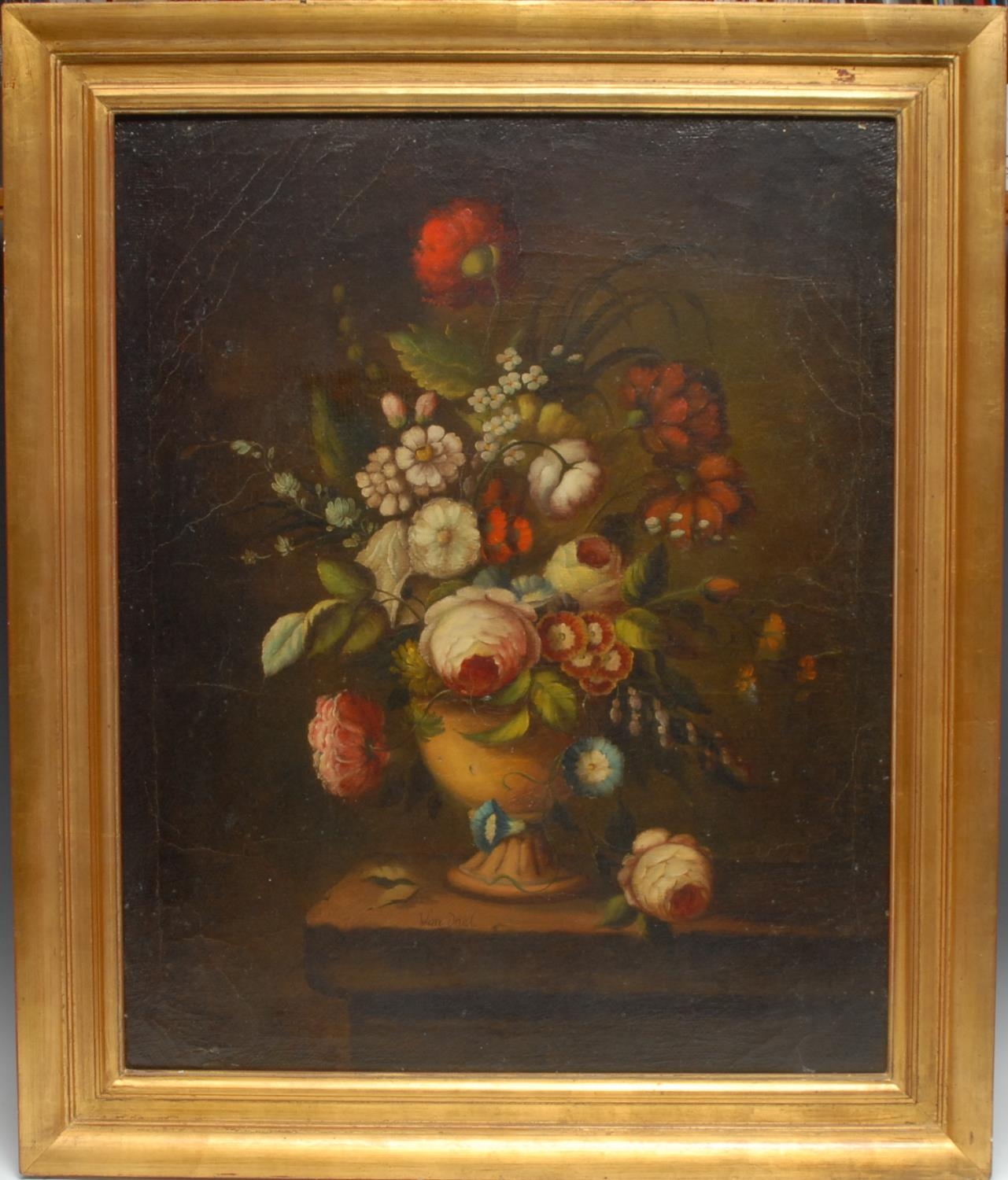 After Van Dael (20th century) Still Life of Flowers oil on canvas, 78cm x 62cm