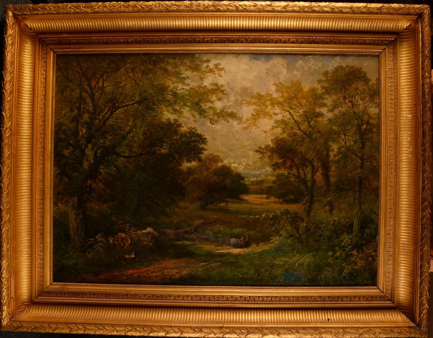 David Payne (c. 1843/44-1891) Wayside signed, signed again to verso, 75cm x 110cm