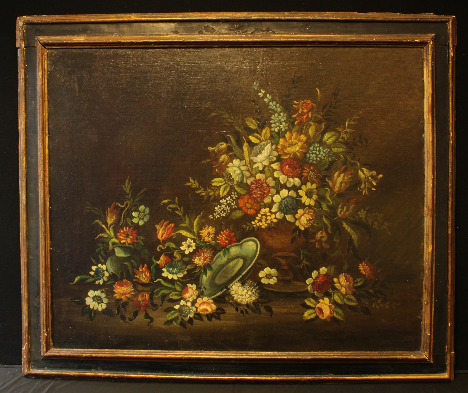 Dutch school (18th century) Still Life, An Urn of Flowers oil on canvas, 82cm x 102cm