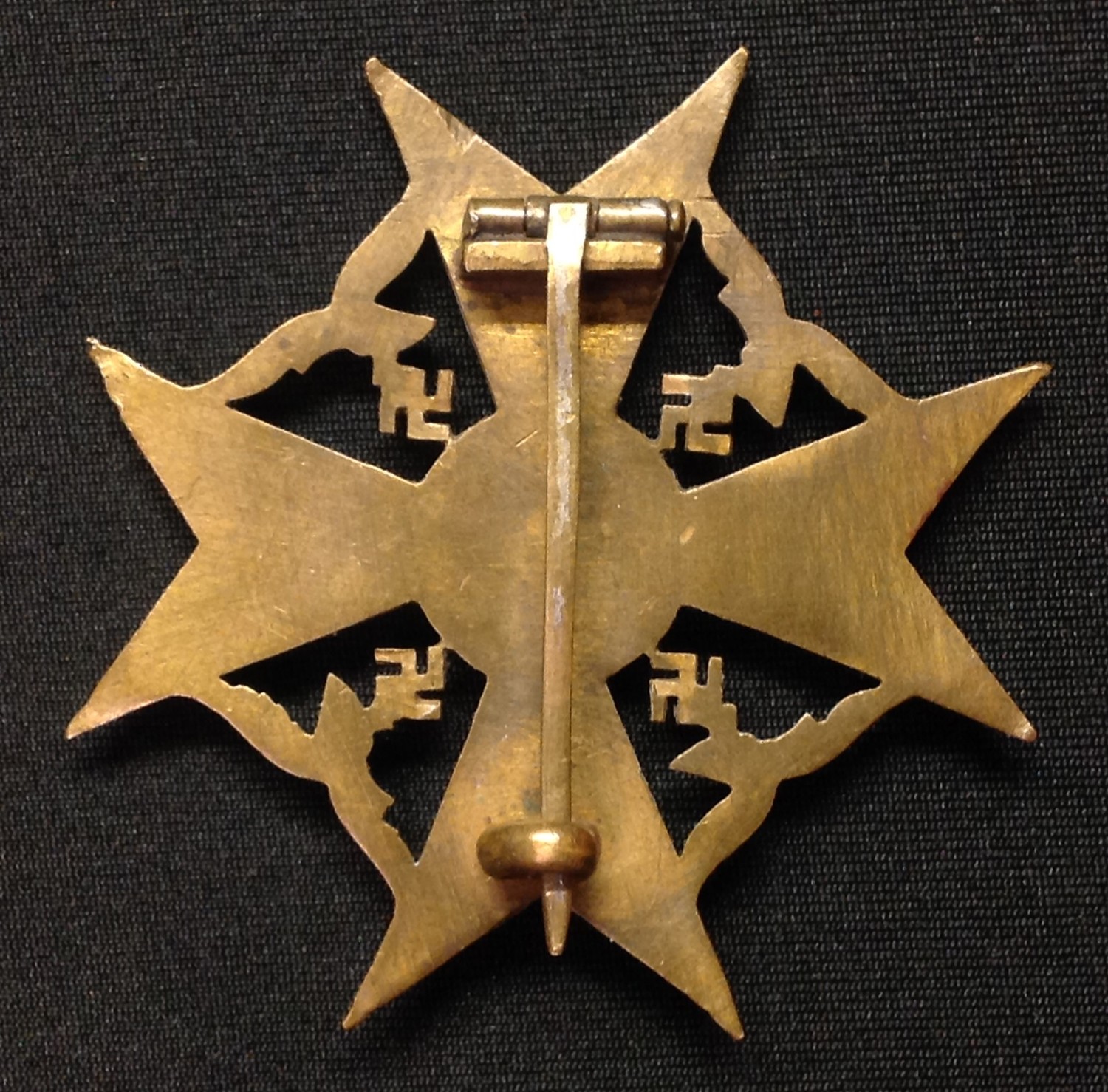 WW2 Third Reich Spanienkreuz in Bronze - Spanish Cross in Bronze without Swords. No makers mark.